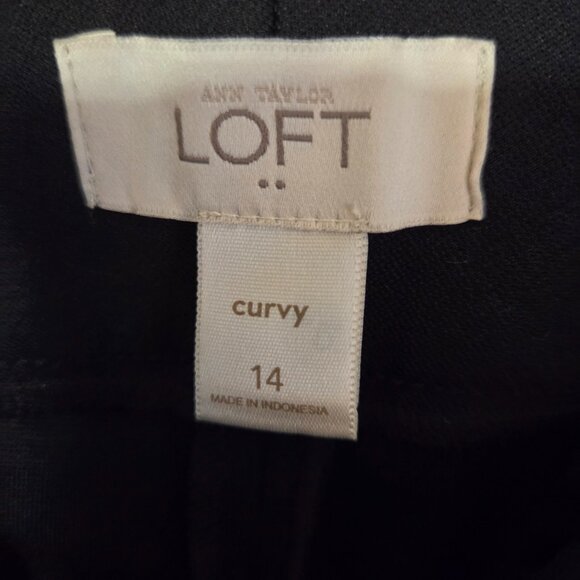 Ann Taylor / Loft Curvy Fit Black Slacks - Picture 5 of 5